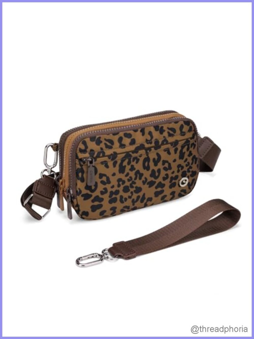 Nylon Wristlet Wallet Women Crossbody Bag Shoulder Fanny Pack Compact Handbag